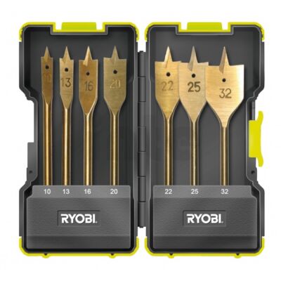 Ryobi RAK07SB lapos fúrószár készlet, 10-32mm, 7db